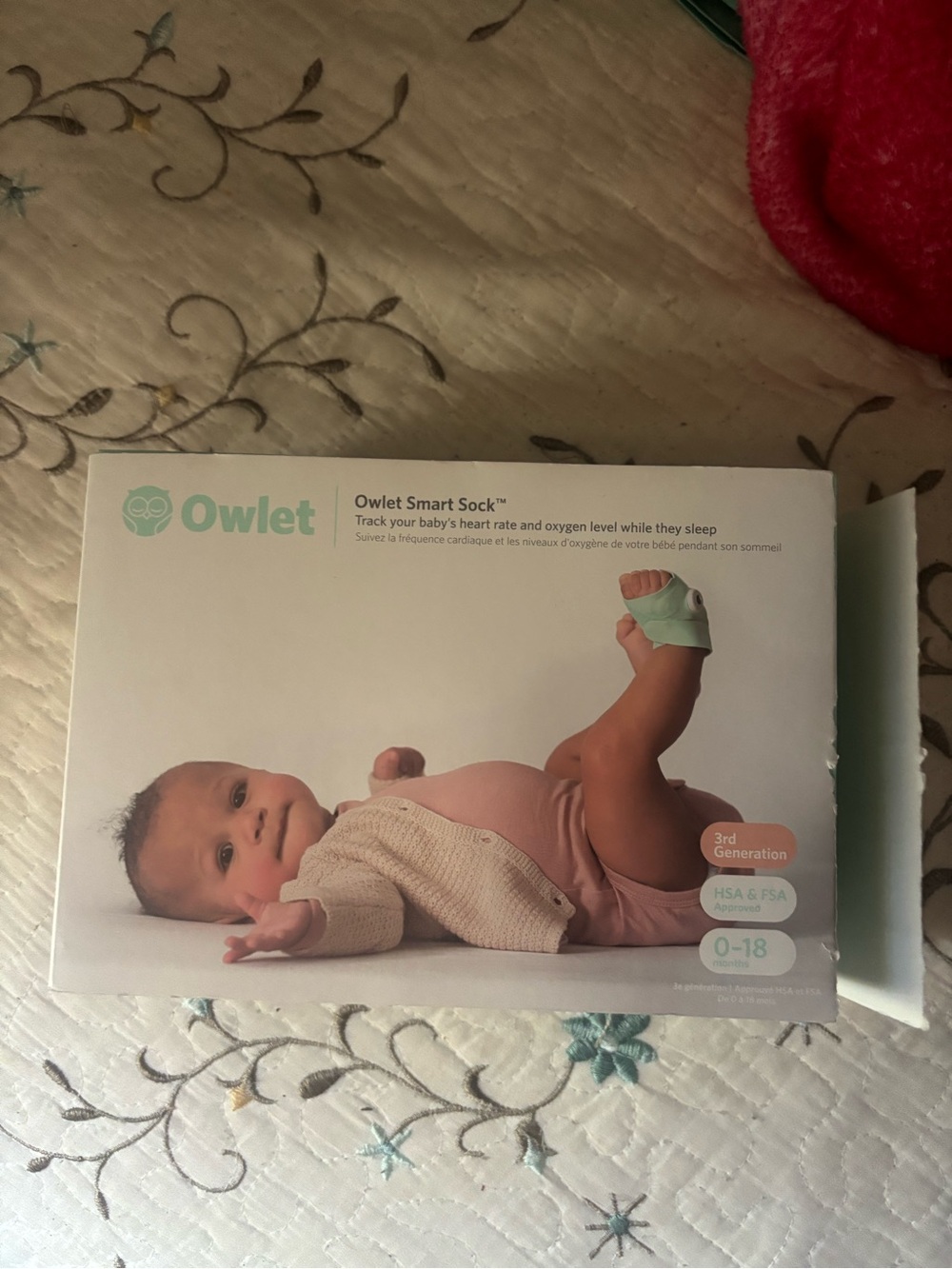 Owlet Smart Sock Baby Monitor - Mint Green